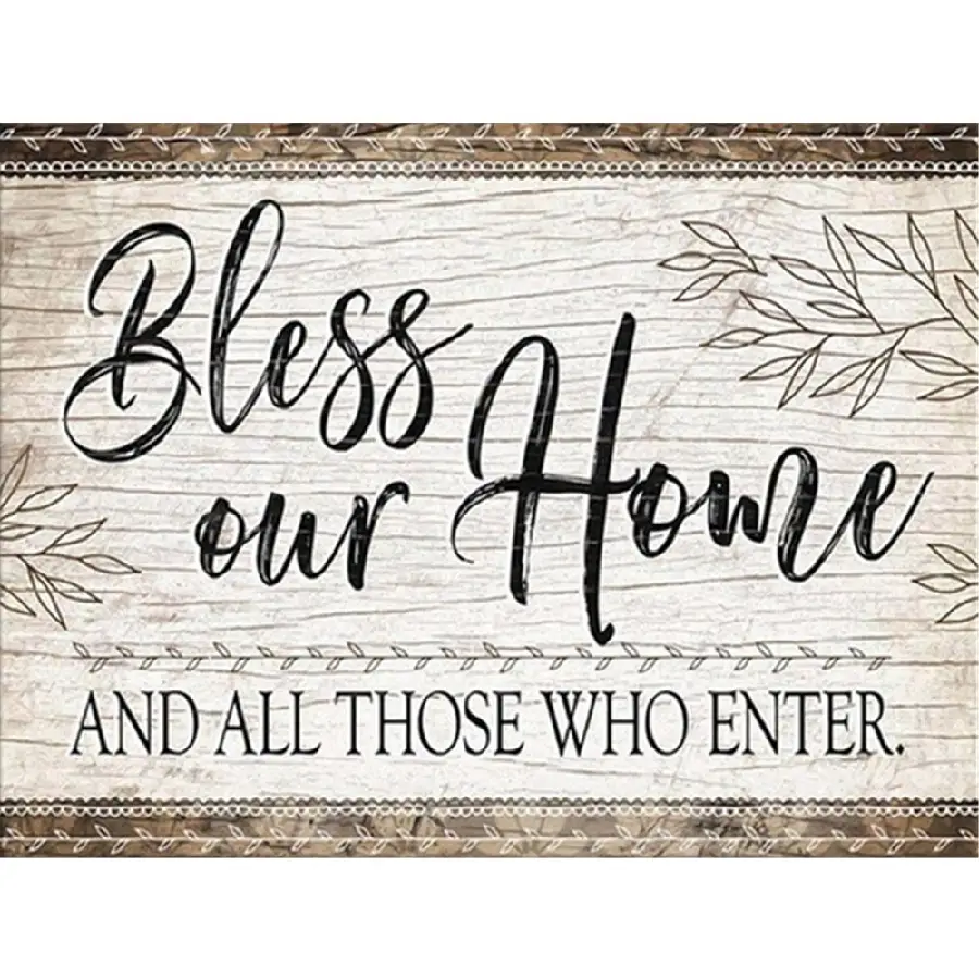 Bless our home 30x70cm square drill