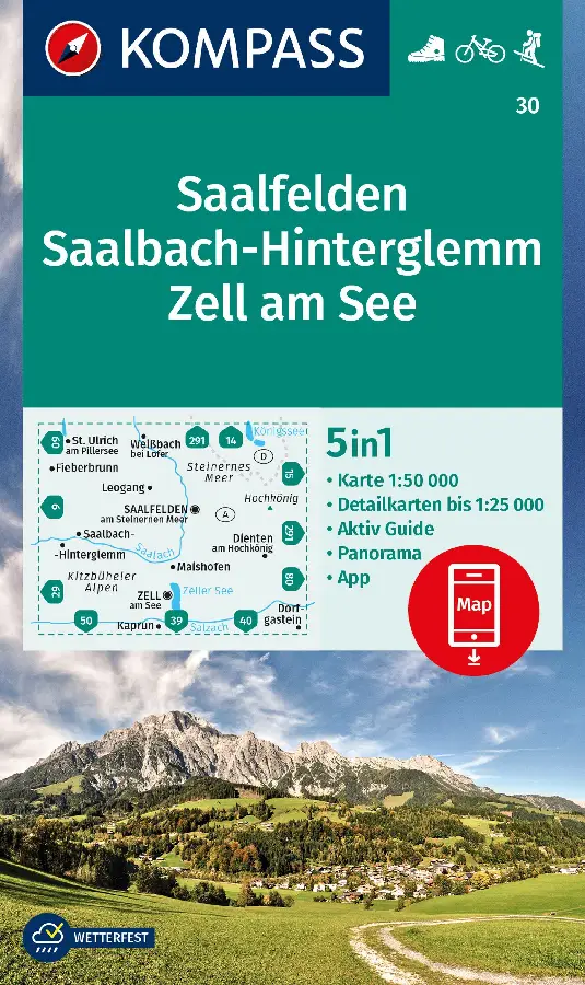 Kompass WK30 Saalfelden, Saalbach-Hinterglemm
