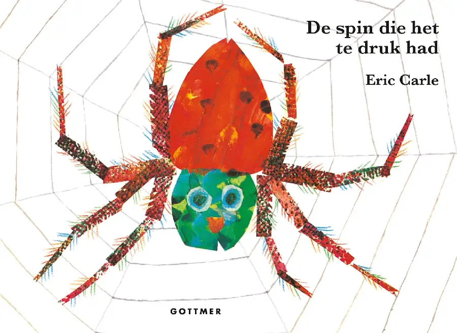 Spin die het te druk had kartonboekje