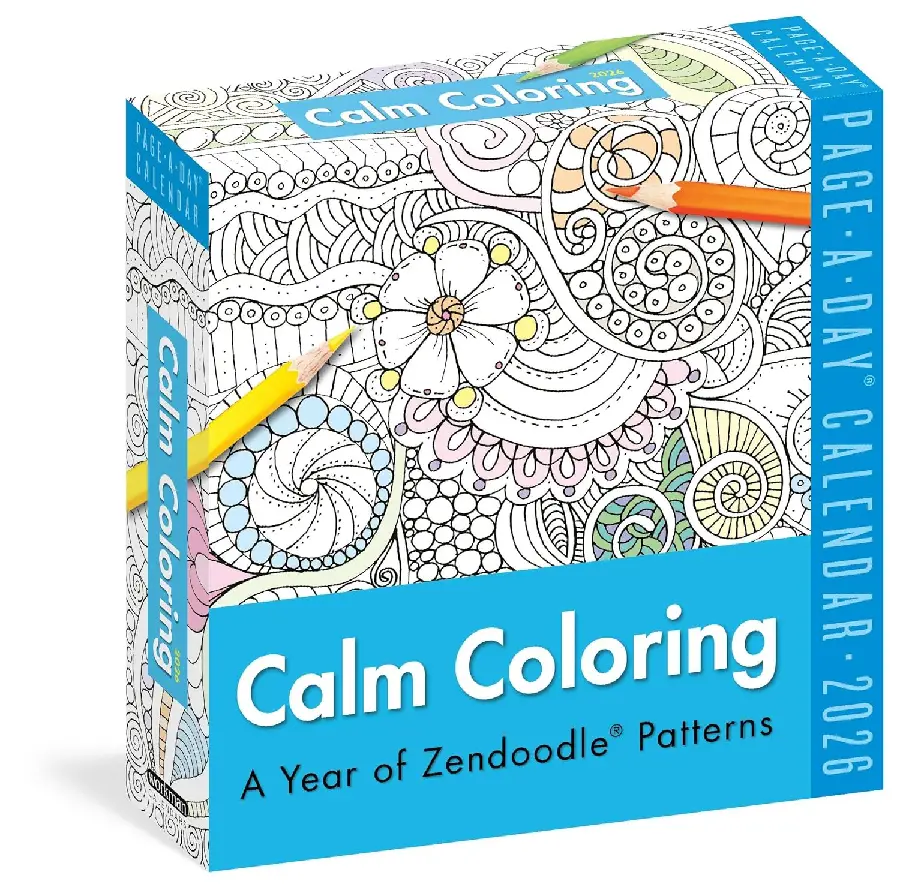 Calm Coloring Page-A-Day® Calendar 2026