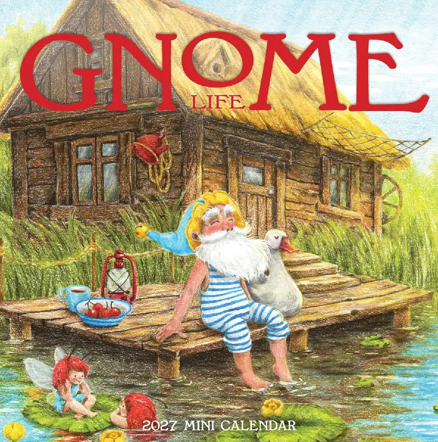 Gnome Life Mini Wall Calendar 2027