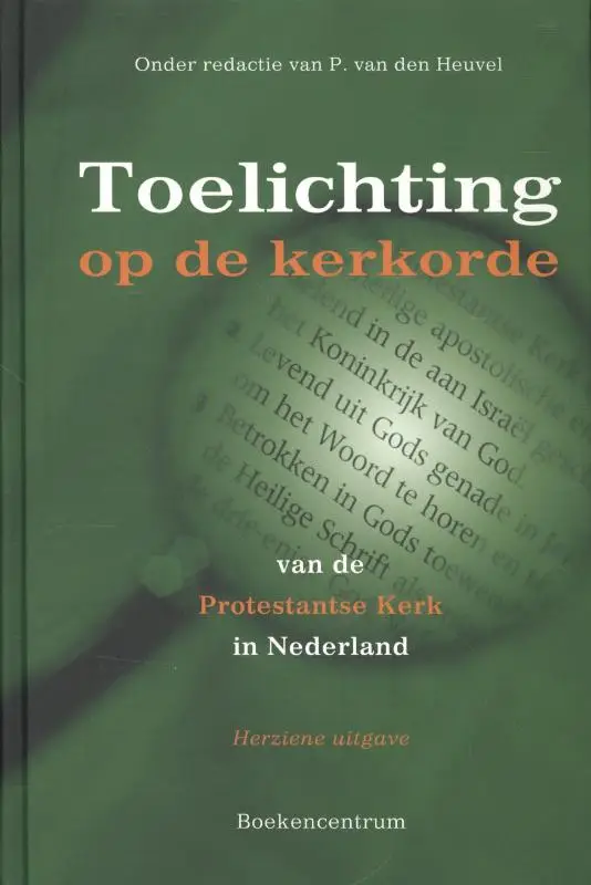 Toelichting op de kerkorde herziene ed