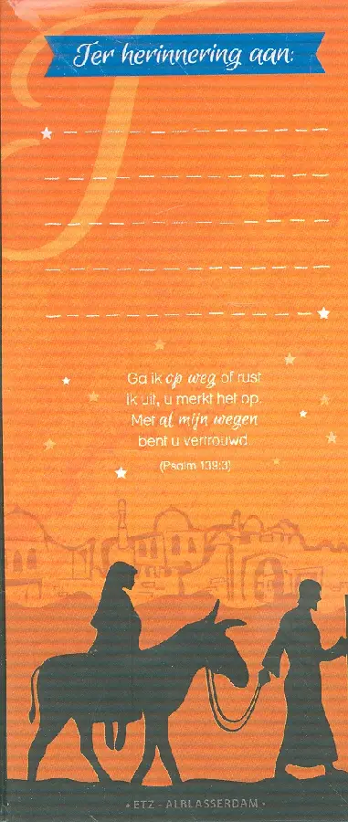 Opdrachtblaadjes 20 stuks jozef & maria