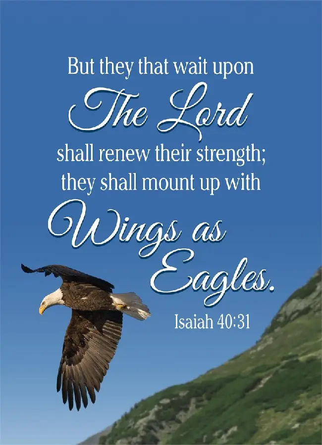 Garden/Home Flag Eagle Isaiah 40:31