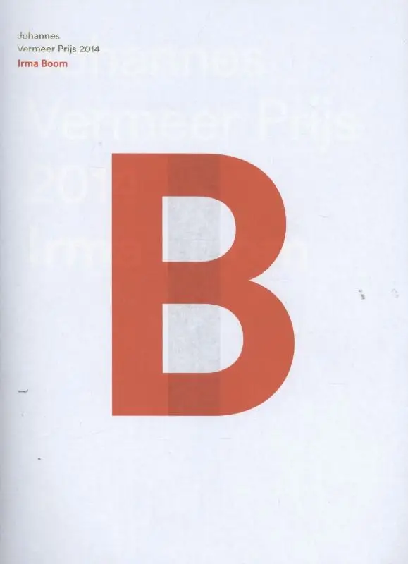 Johannes Vermeerprijs / 2014 Irma Boom