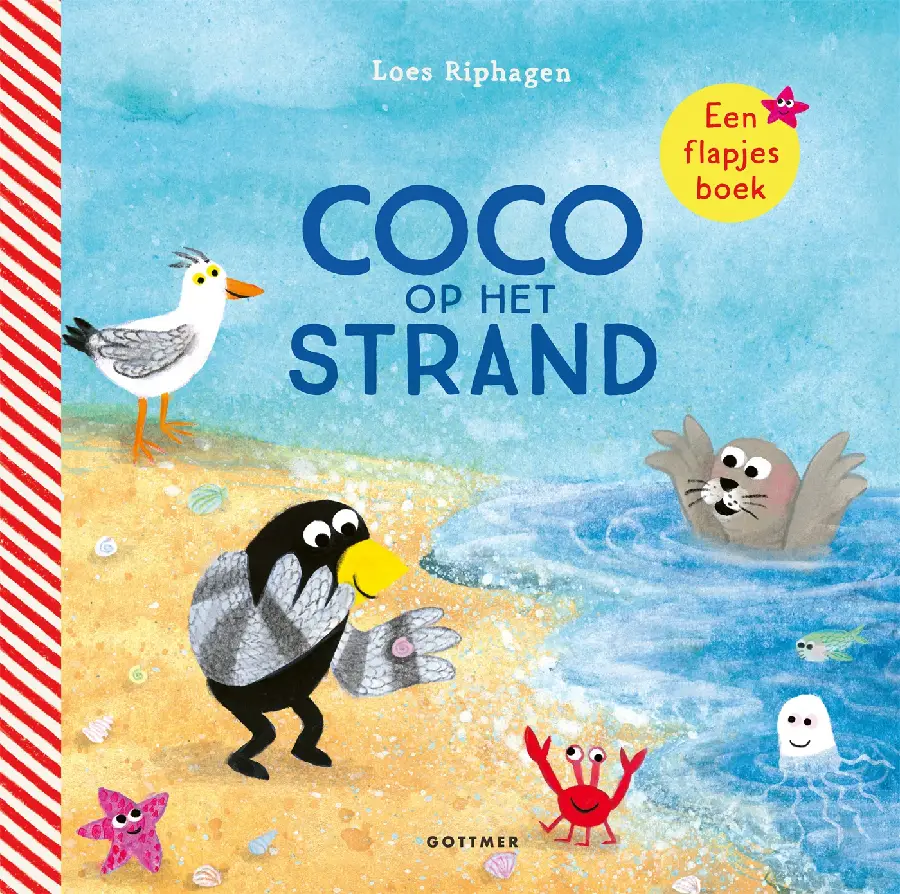 Coco op het strand