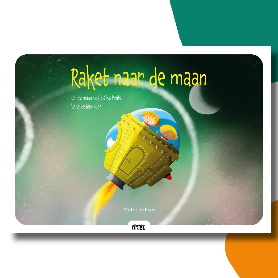 Raket naar de maan | Michel de Boer | kamishibai vertelplaten