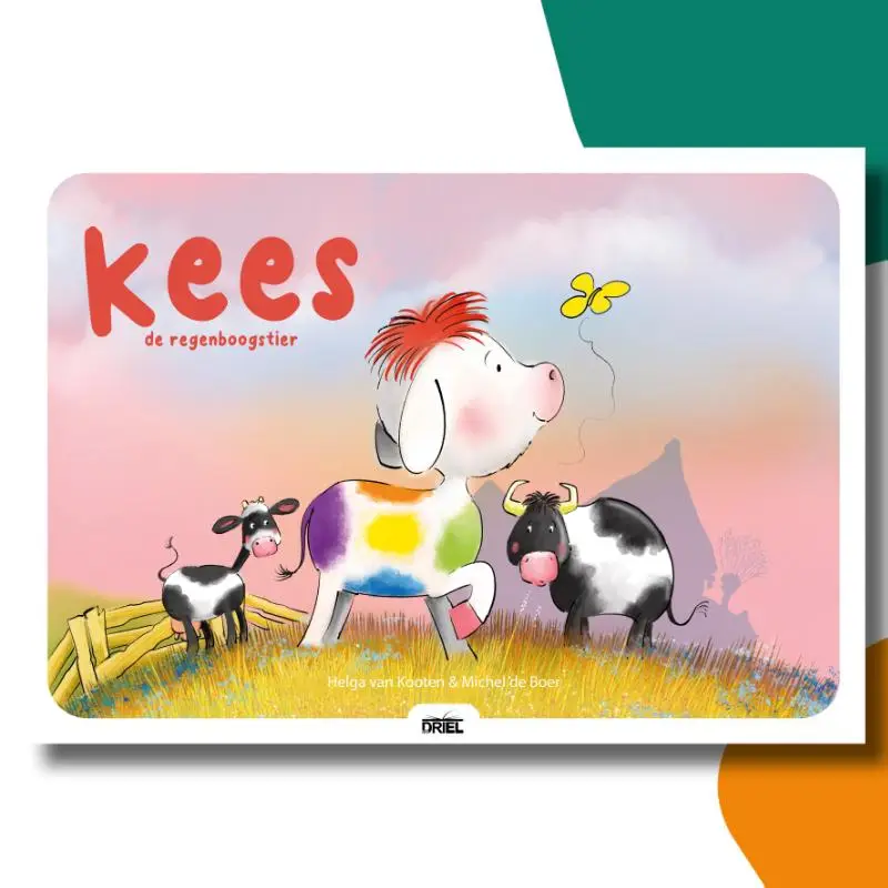 Kees de regenboogstier kamishibai vertelplaten