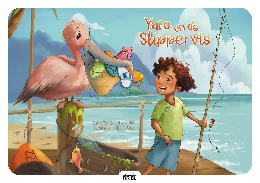 Yaro en de slippervis kamishibai vertelplaten