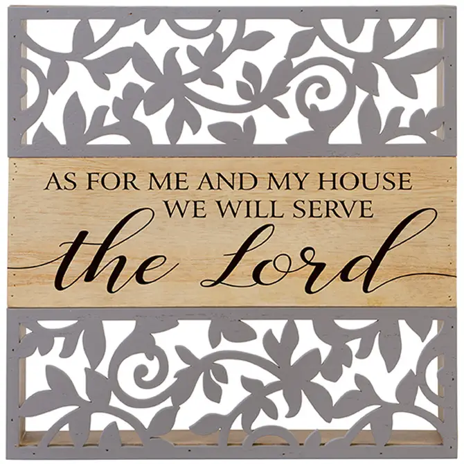Cutout sitters Serve the Lord