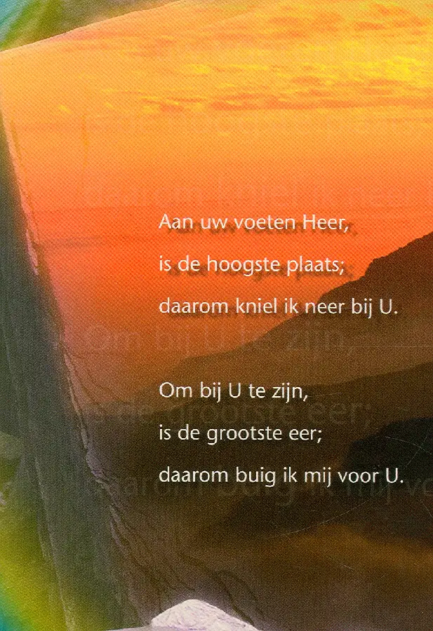Wk opw alles verandert maar U