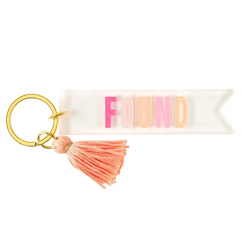 Acrylic Keyring Found