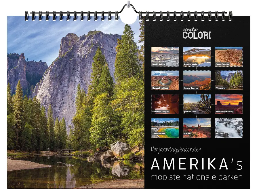 Verjaardagskalender Amerika's mooiste nationale parken