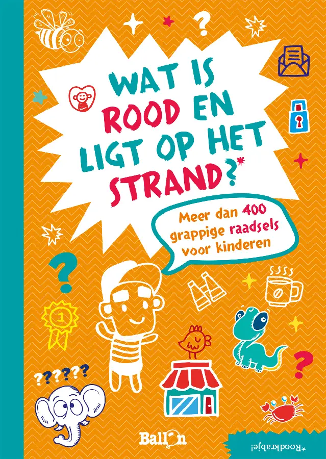 Wat is rood en ligt op het strand