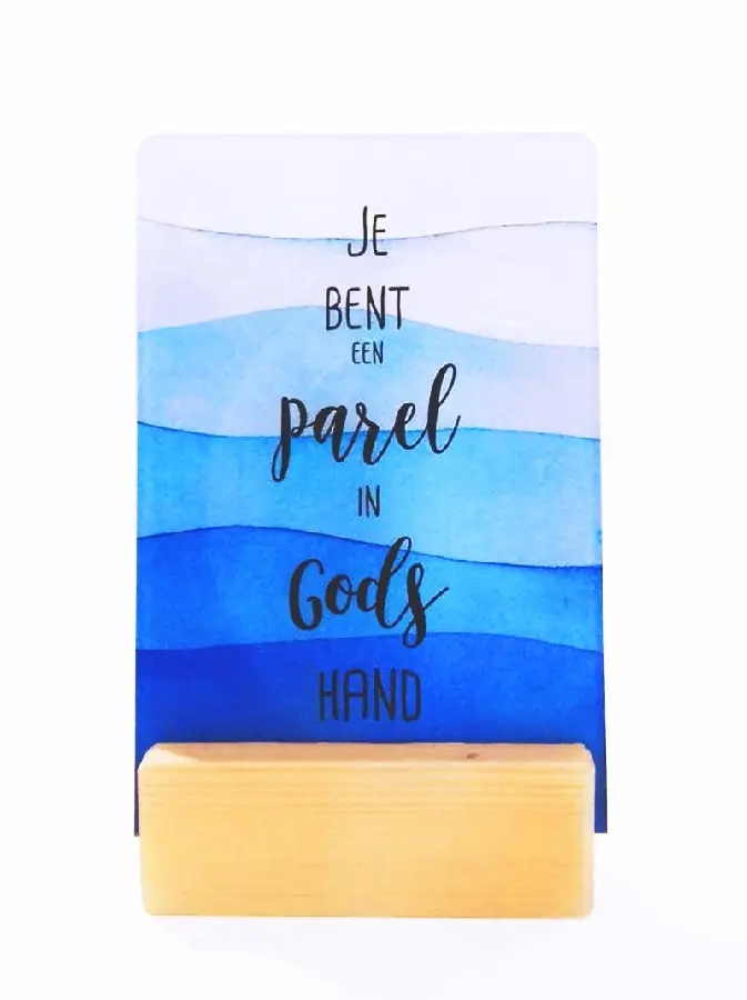 Je bent een parel blauw