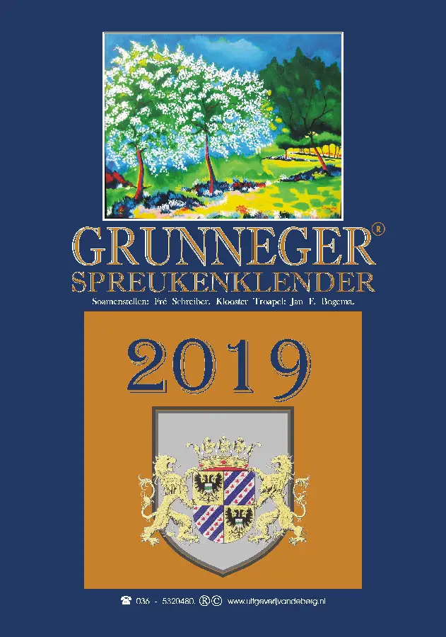 Grunneger Spreukenklender 2019