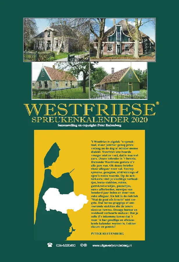 Westfriese spreukenkalender 2020