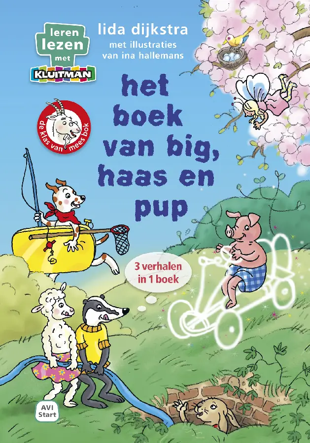 het boek van big, haas en pup