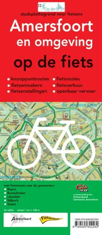Fietskaart stadsplattegrond amersfoort