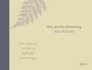Met oprechte deelneming - rouwboek