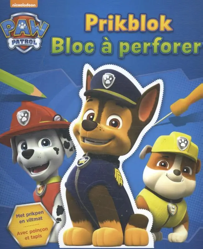 Paw Patrol prikblok ; La Pat'patrouille bloc à perforer