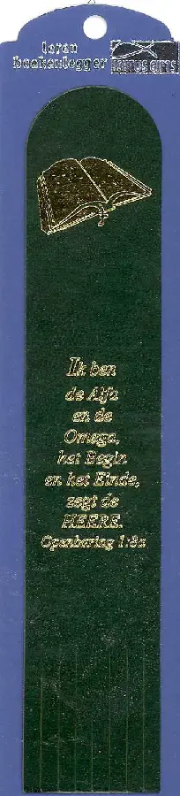Boekenlegger leer gr openb 1:8a sv