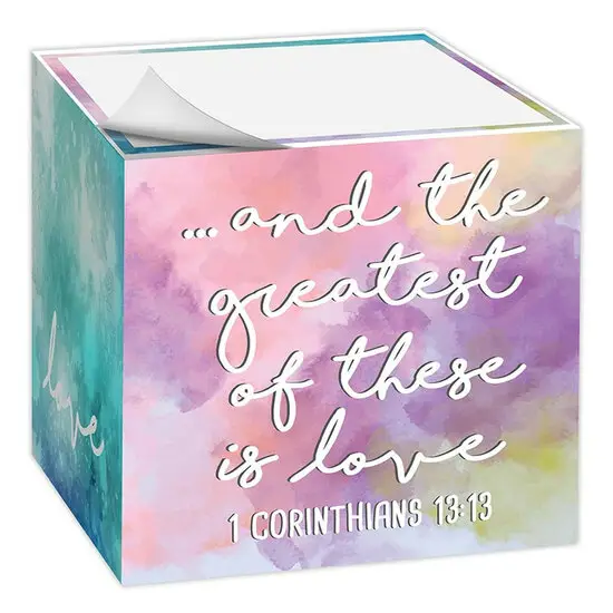 Memo Cube Faith Hope Love